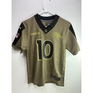 Youth Dallas Denver Broncos Jerry Jeudy Nike Olive Salute To Service Game Jersey